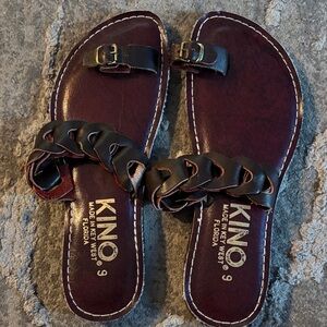 Kino Women's Dark Brown Leather Sandals